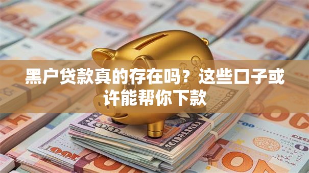 黑户贷款真的存在吗？这些口子或许能帮你下款