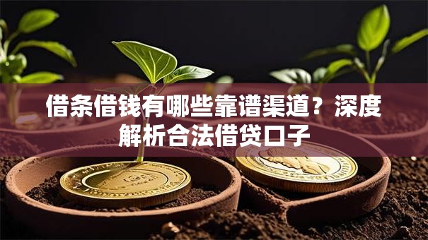借条借钱有哪些靠谱渠道？深度解析合法借贷口子