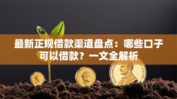 最新正规借款渠道盘点：哪些口子可以借款？一文全解析