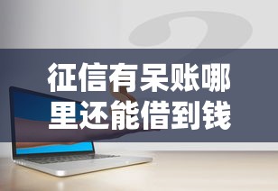 征信有呆账哪里还能借到钱？这些渠道或许能帮你解决难题
