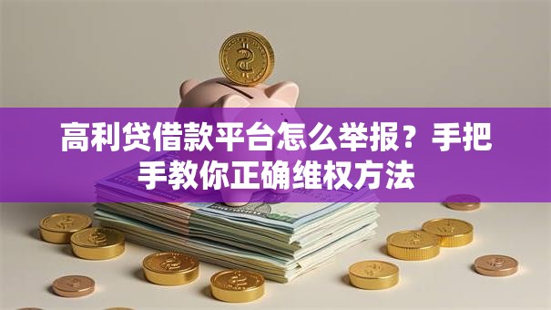 高利贷借款平台怎么举报？手把手教你正确维权方法