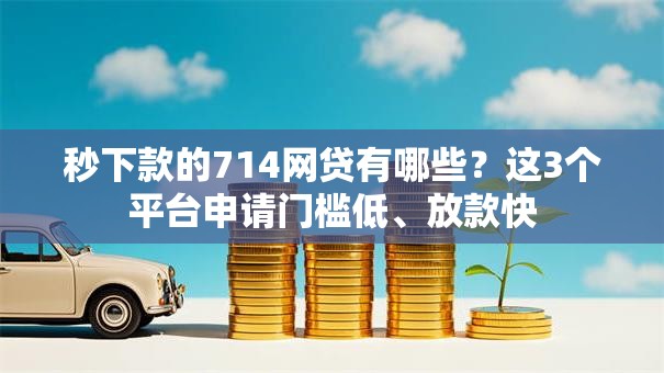 秒下款的714网贷有哪些？这3个平台申请门槛低、放款快