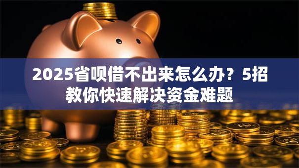 2025省呗借不出来怎么办？5招教你快速解决资金难题