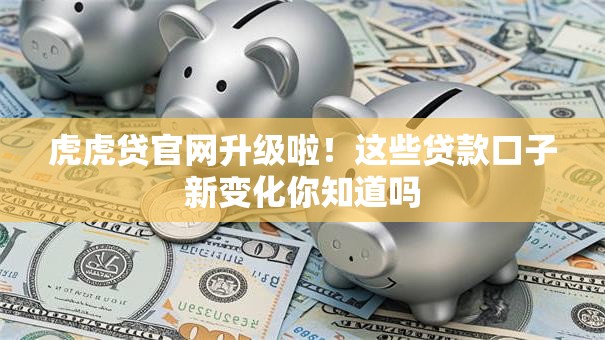 虎虎贷官网升级啦！这些贷款口子新变化你知道吗