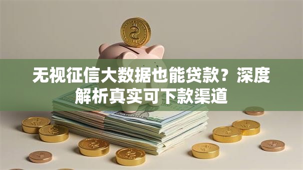 无视征信大数据也能贷款？深度解析真实可下款渠道