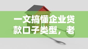 一文搞懂企业贷款口子类型，老板必看融资门道