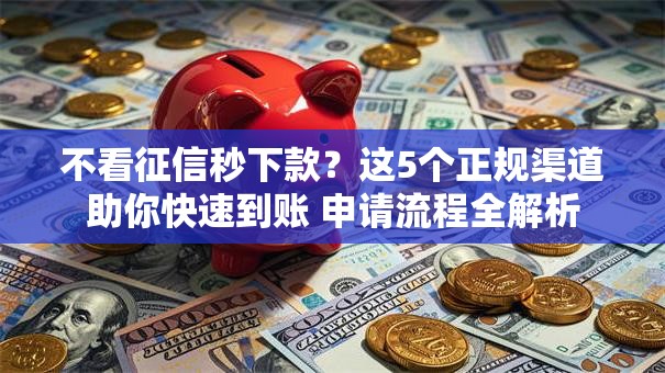 不看征信秒下款？这5个正规渠道助你快速到账 申请流程全解析