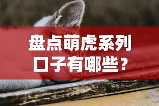 盘点萌虎系列口子有哪些？这些平台值得一试！