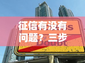 征信有没有问题？三步教你快速判断征信是否“黑花”，避开贷款雷区！