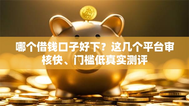 哪个借钱口子好下？这几个平台审核快、门槛低真实测评