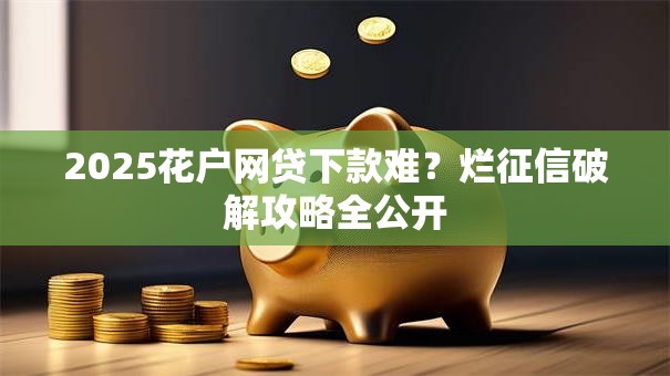 2025花户网贷下款难？烂征信破解攻略全公开