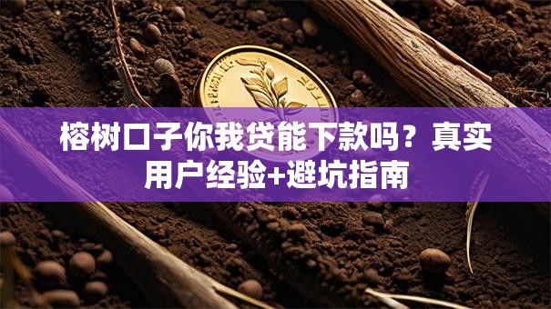 榕树口子你我贷能下款吗？真实用户经验+避坑指南