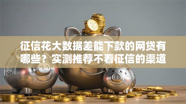 征信花大数据差能下款的网贷有哪些？实测推荐不看征信的渠道