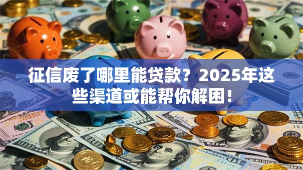 征信废了哪里能贷款？2025年这些渠道或能帮你解困！