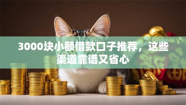 3000块小额借款口子推荐，这些渠道靠谱又省心