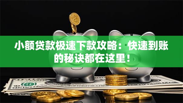 小额贷款极速下款攻略：快速到账的秘诀都在这里！
