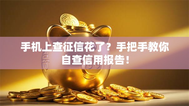 手机上查征信花了？手把手教你自查信用报告！