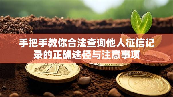 手把手教你合法查询他人征信记录的正确途径与注意事项