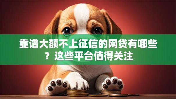 靠谱大额不上征信的网贷有哪些？这些平台值得关注