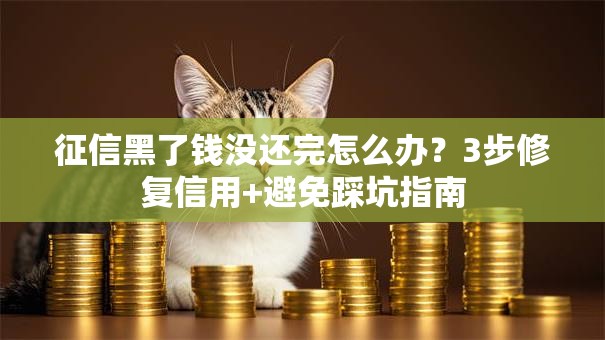 征信黑了钱没还完怎么办？3步修复信用+避免踩坑指南