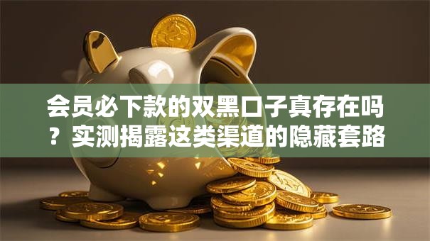 会员必下款的双黑口子真存在吗？实测揭露这类渠道的隐藏套路