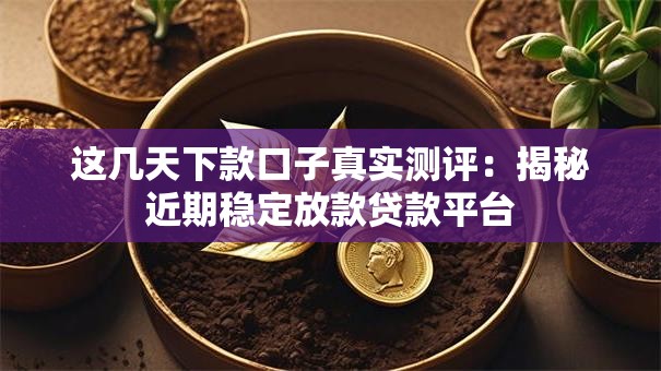 这几天下款口子真实测评：揭秘近期稳定放款贷款平台