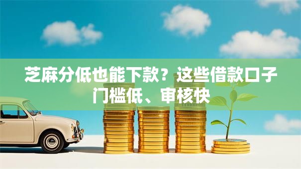 芝麻分低也能下款？这些借款口子门槛低、审核快