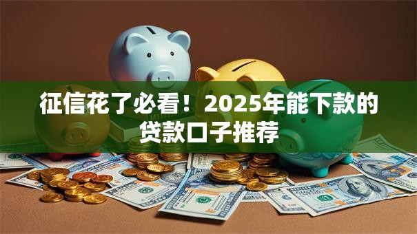 征信花了必看！2025年能下款的贷款口子推荐