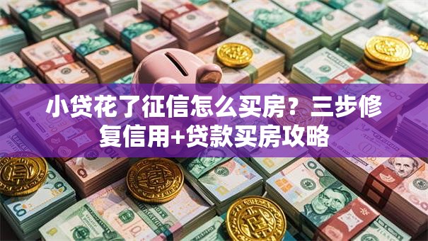 小贷花了征信怎么买房？三步修复信用+贷款买房攻略