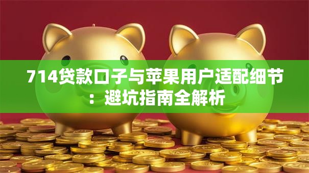 714贷款口子与苹果用户适配细节：避坑指南全解析