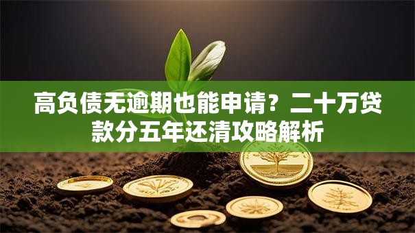 高负债无逾期也能申请？二十万贷款分五年还清攻略解析