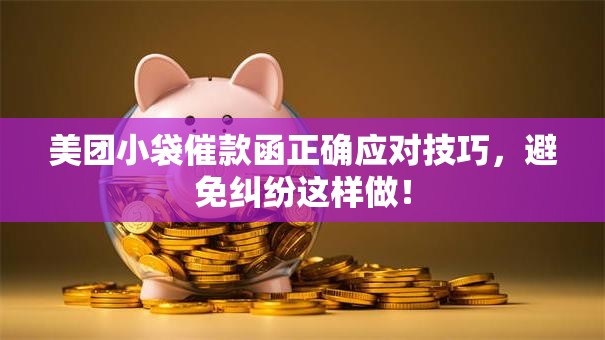 美团小袋催款函正确应对技巧，避免纠纷这样做！