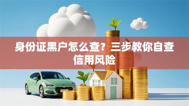 身份证黑户怎么查？三步教你自查信用风险