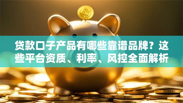 贷款口子产品有哪些靠谱品牌？这些平台资质、利率、风控全面解析