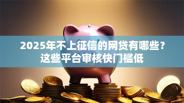2025年不上征信的网贷有哪些？这些平台审核快门槛低