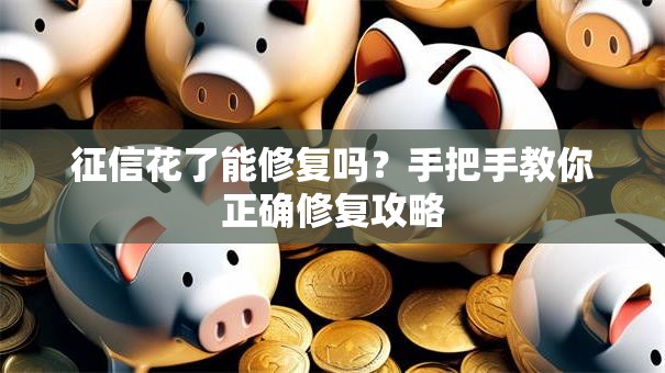 征信花了能修复吗？手把手教你正确修复攻略