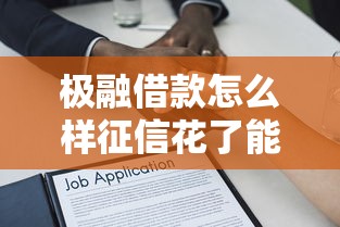 极融借款怎么样征信花了能申请通过吗？深度解析审核逻辑
