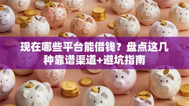 现在哪些平台能借钱？盘点这几种靠谱渠道+避坑指南