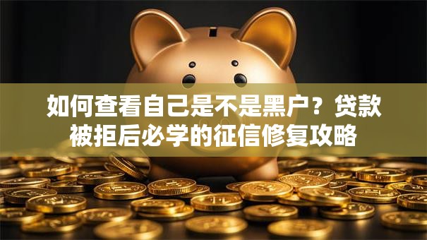 如何查看自己是不是黑户？贷款被拒后必学的征信修复攻略