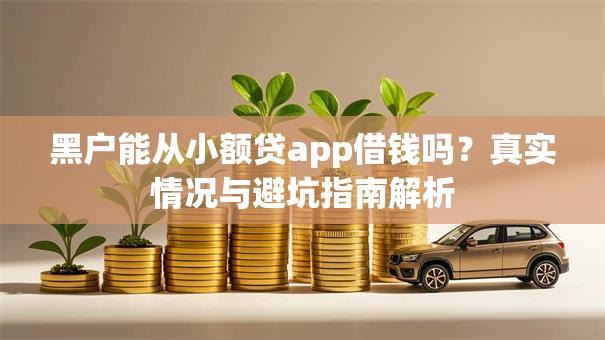 黑户能从小额贷app借钱吗？真实情况与避坑指南解析