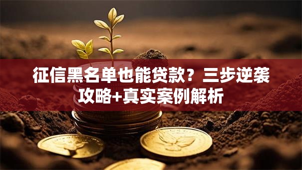 征信黑名单也能贷款？三步逆袭攻略+真实案例解析