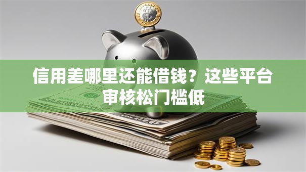 信用差哪里还能借钱？这些平台审核松门槛低