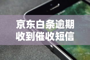 京东白条逾期收到催收短信怎么办？正确处理方式全解析
