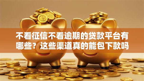 不看征信不看逾期的贷款平台有哪些？这些渠道真的能包下款吗