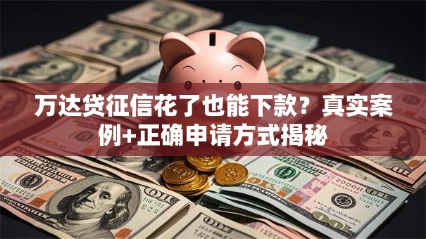 万达贷征信花了也能下款？真实案例+正确申请方式揭秘