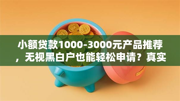小额贷款1000-3000元产品推荐，无视黑白户也能轻松申请？真实测评+避坑指南