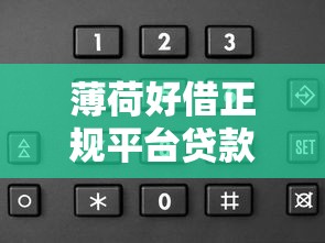 薄荷好借正规平台贷款攻略：额度灵活、审核快，如何挑选适合自己的方案？