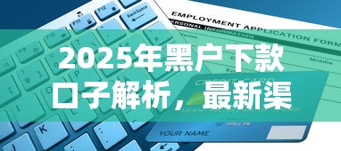 2025年黑户下款口子解析，最新渠道+申请攻略大公开
