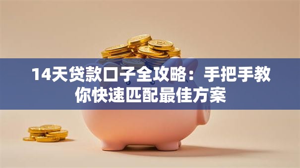 14天贷款口子全攻略：手把手教你快速匹配最佳方案