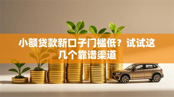 小额贷款新口子门槛低？试试这几个靠谱渠道